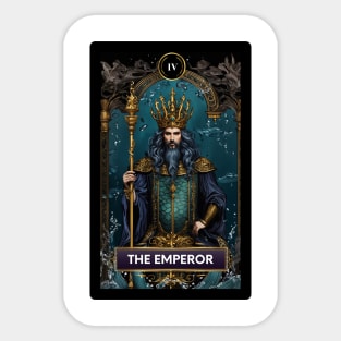 The Emperor Mermaid Tarot Card Sticker